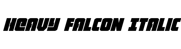 Heavy Falcon Italic  Descarca Fonturi Gratis