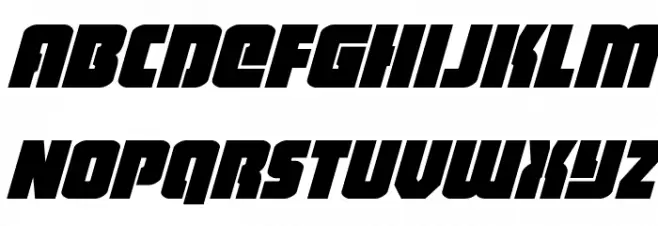 Heavy Falcon Italic Fuentes MINÚSCULAS