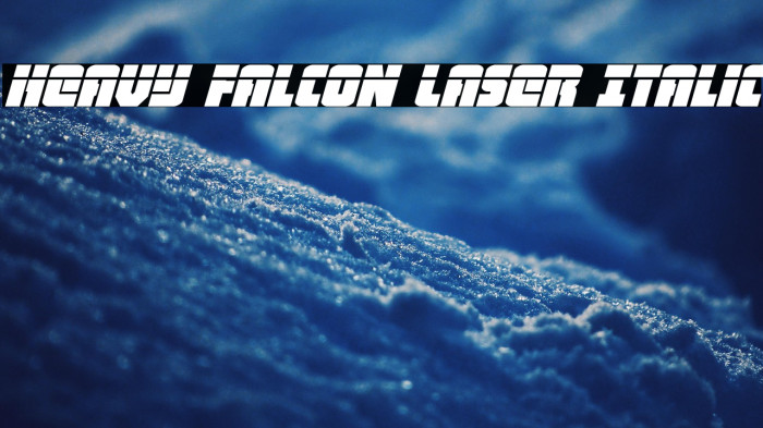 Heavy Falcon Laser Italic Example 1
