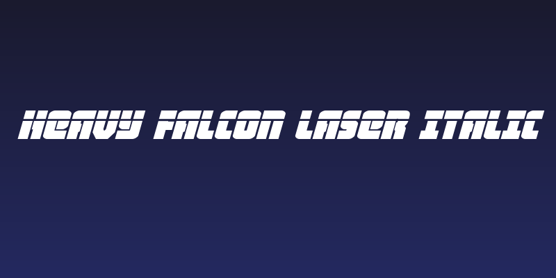 Heavy Falcon Laser Italic Social Header