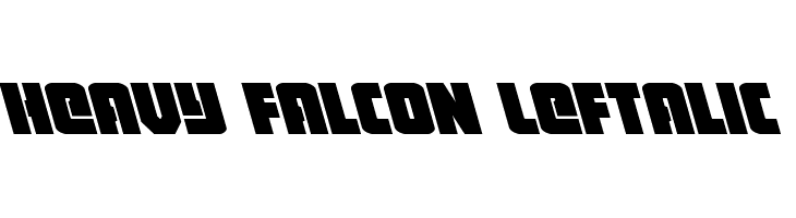 Heavy Falcon Leftalic  les polices de caractères gratuit tlcharger