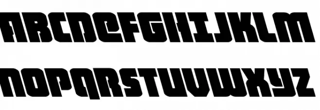 Heavy Falcon Leftalic 字体 大写