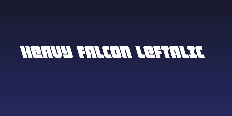 Heavy Falcon Leftalic Social Header