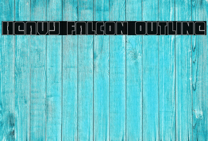 Heavy Falcon Outline Example 2