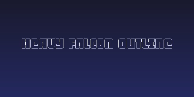 Heavy Falcon Outline Social Header
