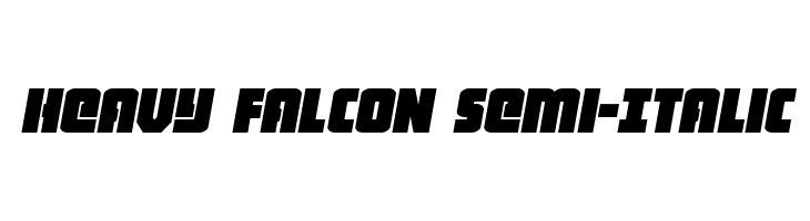 Heavy Falcon Semi-Italic  Descarca Fonturi Gratis