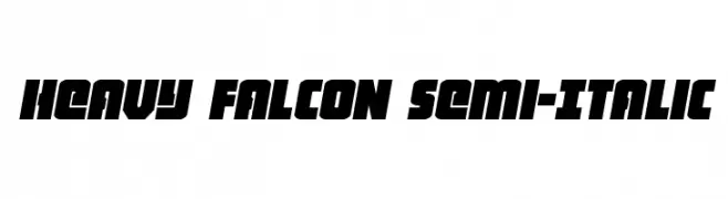 Heavy Falcon Semi-Italic  フリーフォントのダウンロード