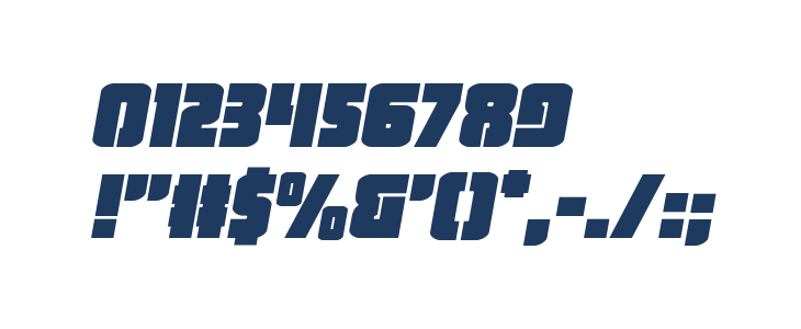 Heavy Falcon Semi-Italic Other Characters