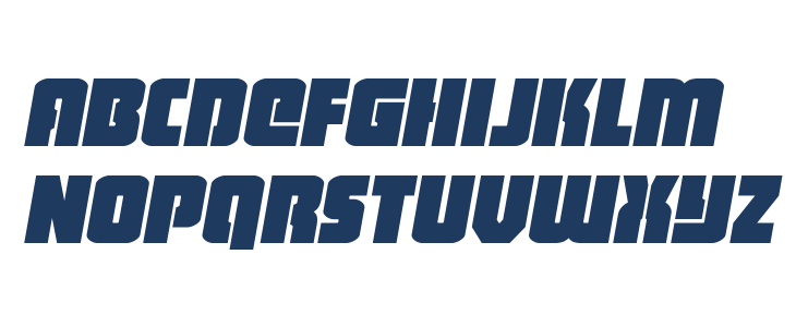 Heavy Falcon Semi-Italic Lowercase