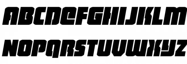 Heavy Falcon Semi-Italic フォント 小文字