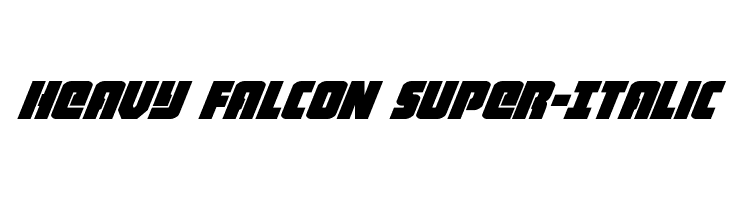 Heavy Falcon Super-Italic  Frei Schriftart Herunterladen