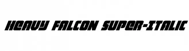 Heavy Falcon Super-Italic  フリーフォントのダウンロード