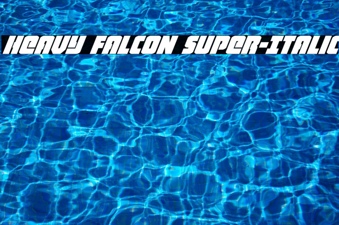 Heavy Falcon Super-Italic Example 3