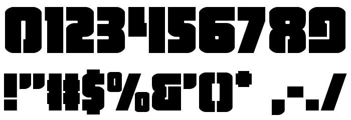 Heavy Falcon Font OTHER CHARS