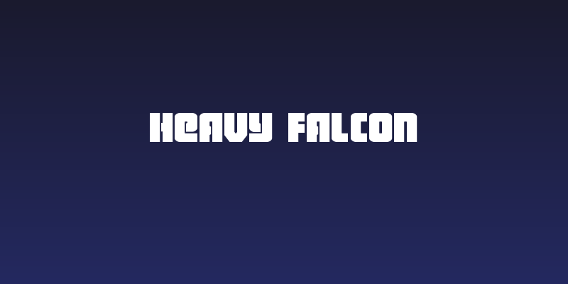 Heavy Falcon Social Header