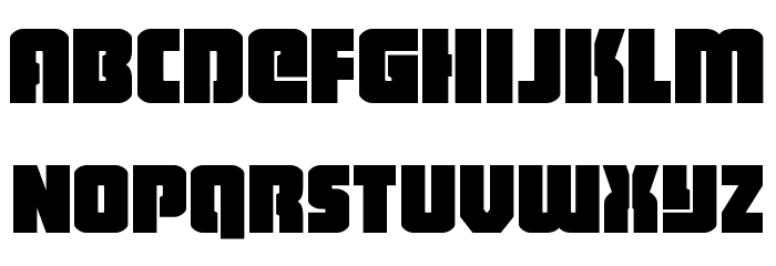 Heavy Falcon Font LOWERCASE