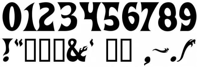 Heavy Heap Font OTHER CHARS