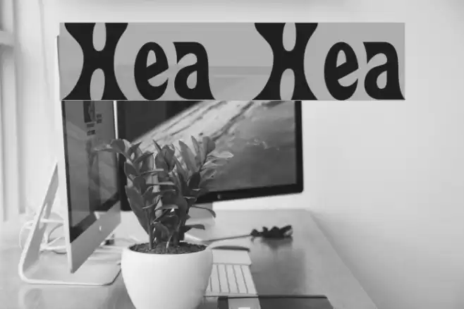 Heavy Heap Font examples