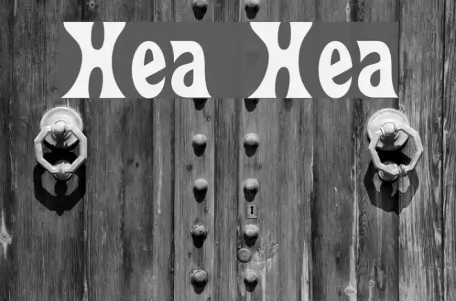 Heavy Heap Font examples