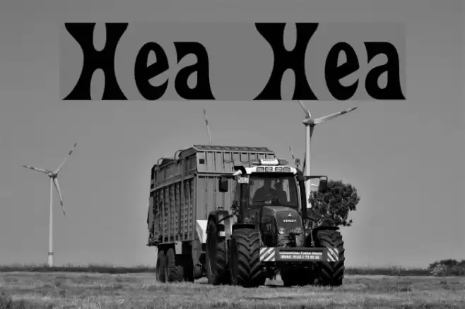 Heavy Heap Font examples