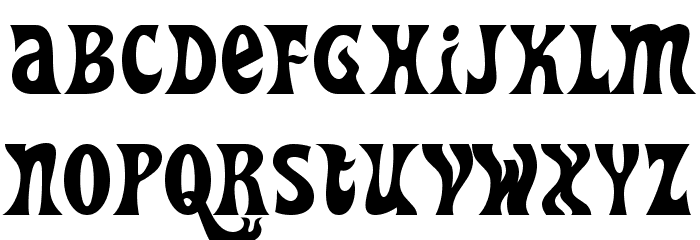 Heavy Heap Font LOWERCASE