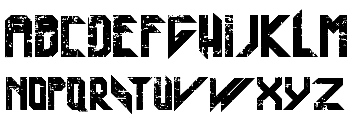 Heavy Metal Blight Font LOWERCASE
