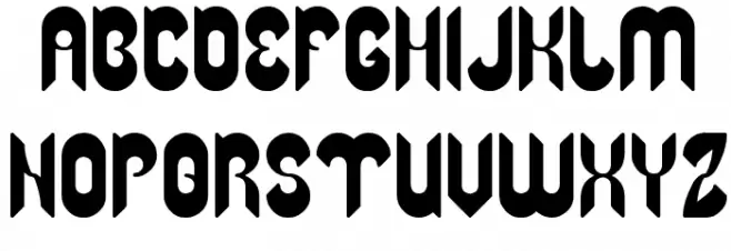 Heavy Metal Gaze Font Litere mari