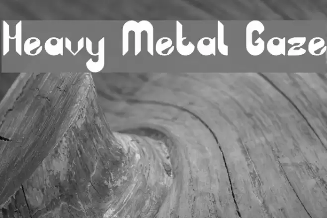 Heavy Metal Gaze Font examples