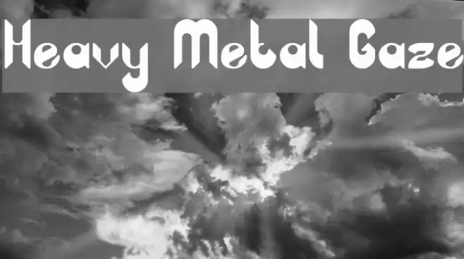 Heavy Metal Gaze Font examples