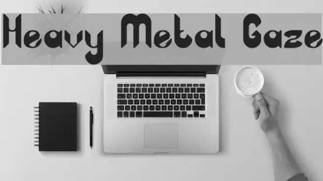 Heavy Metal Gaze Font examples