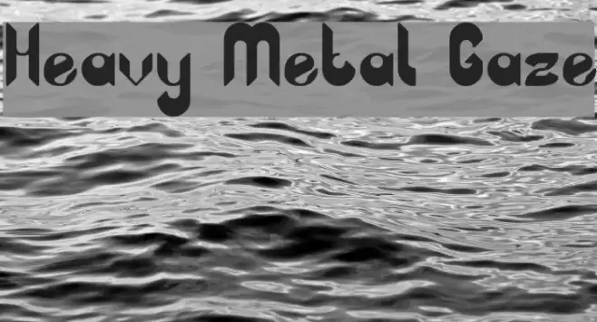 Heavy Metal Gaze Font examples