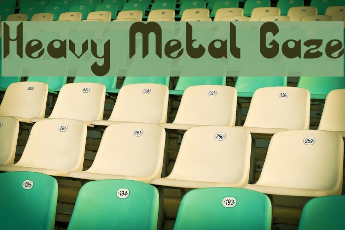 Heavy Metal Gaze Font examples