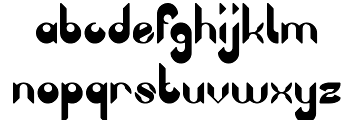 Heavy Metal Gaze Font LOWERCASE