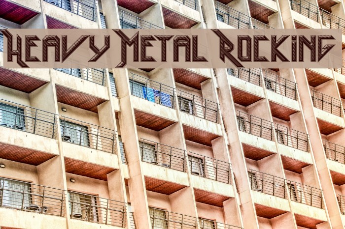 Heavy Metal Rocking Font examples