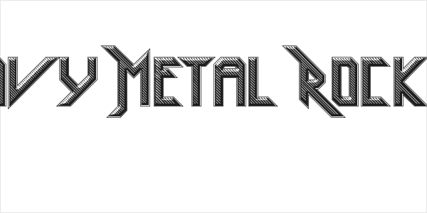 Heavy Metal Rocking Logo