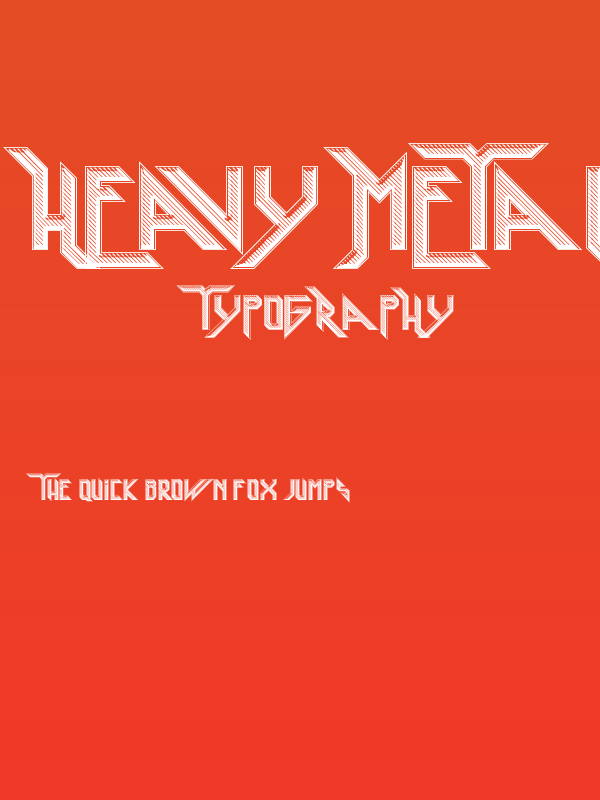 Heavy Metal Rocking Poster