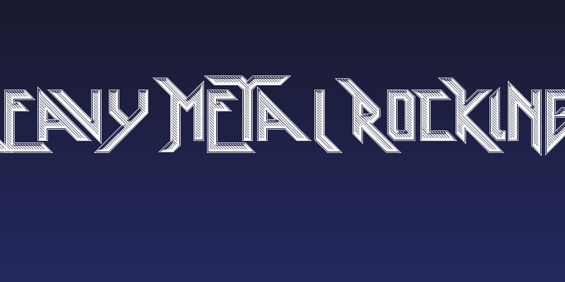 Heavy Metal Rocking Social Header