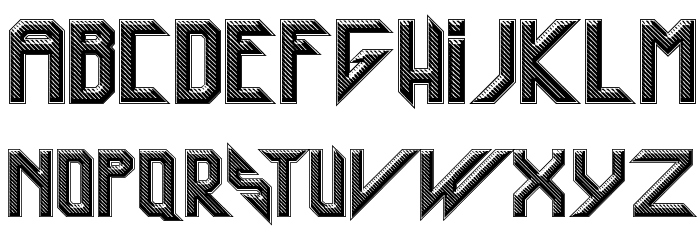 Heavy Metal Rocking Font LOWERCASE