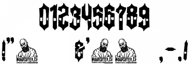 Heavy Metal Font Alte caractere