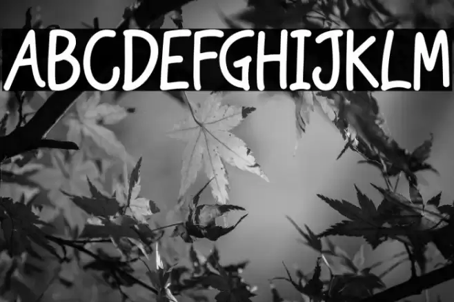 Heavy Rain Font examples