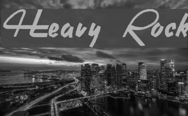 Heavy Rock Font examples