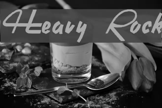 Heavy Rock Font examples