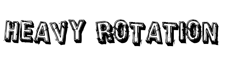 Heavy Rotation Font