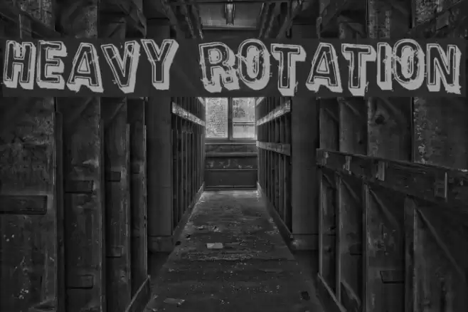 Heavy Rotation Font examples