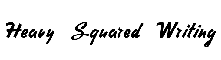 Heavy Squared Writing  Descarca Fonturi Gratis