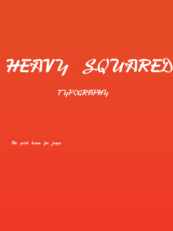 Heavy Squared Writing Poster