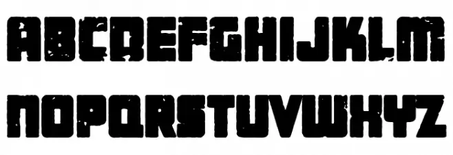Heavy Steel Шрифта ВЕРХНИЙ