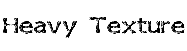 Heavy Texture Font