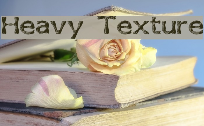 Heavy Texture Font examples