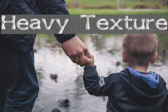 Heavy Texture Font examples